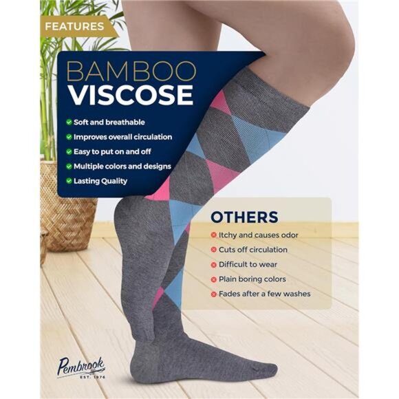 Light Compression Socks - 3 Pairs | 8-15 mmhg - Picture 4 of 7